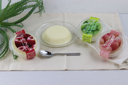 りんご、白桃、シャインマスカットプリン3個セット（各1個）